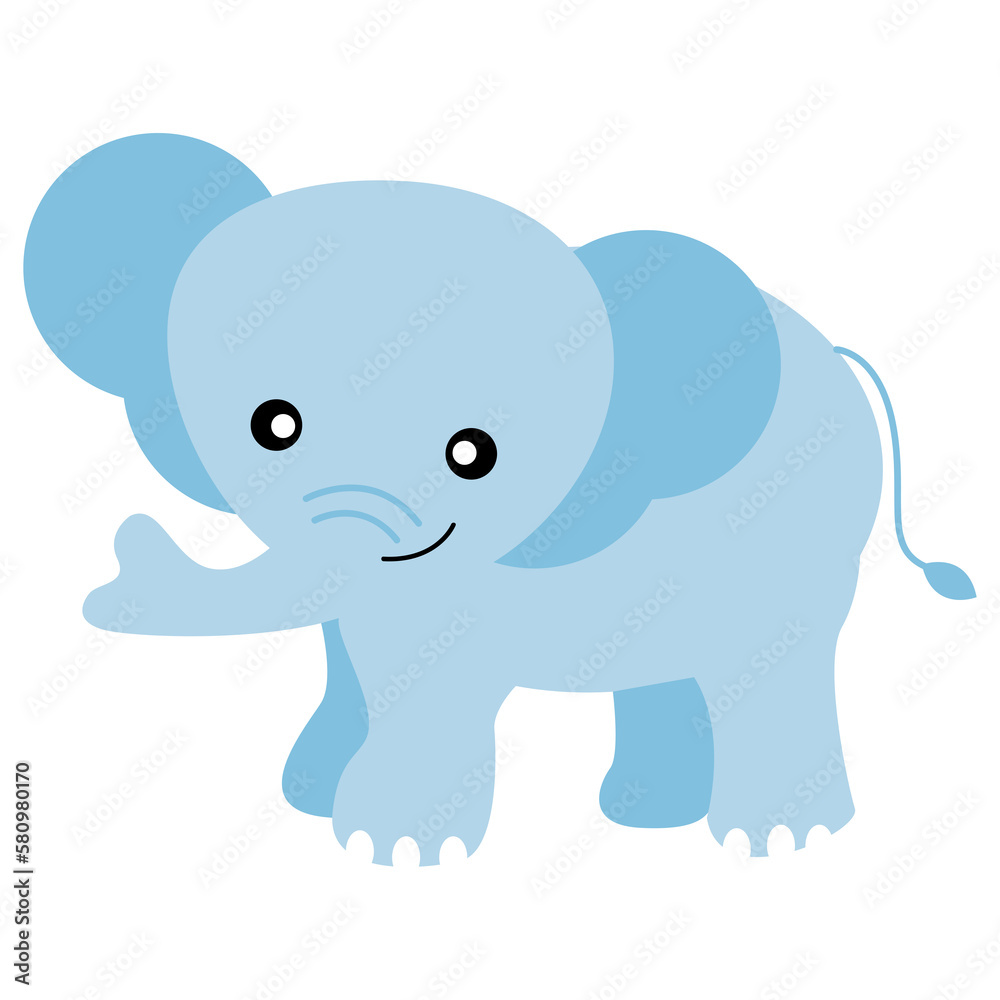 elephant cute cartoon for kid png image
