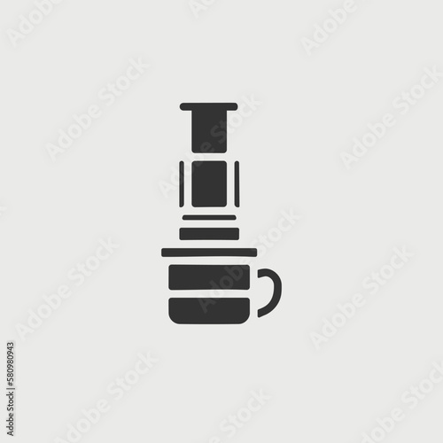 coffee brewer vectior icon illusttation