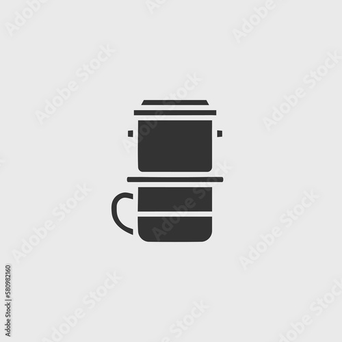 coffee brewer vectior icon illusttation photo