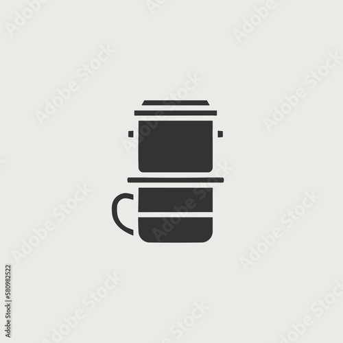 coffee brewer vectior icon illusttation