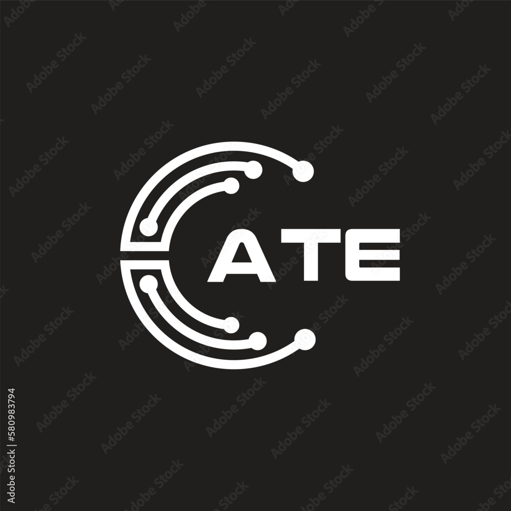 ATE letter logo design on black background. ATE creative initials letter logo concept. ATE letter design.
ATE letter logo design on black background. ATE creative initials letter logo concept. ATE letter design.
