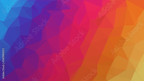 Low Poly dégradé couleurs