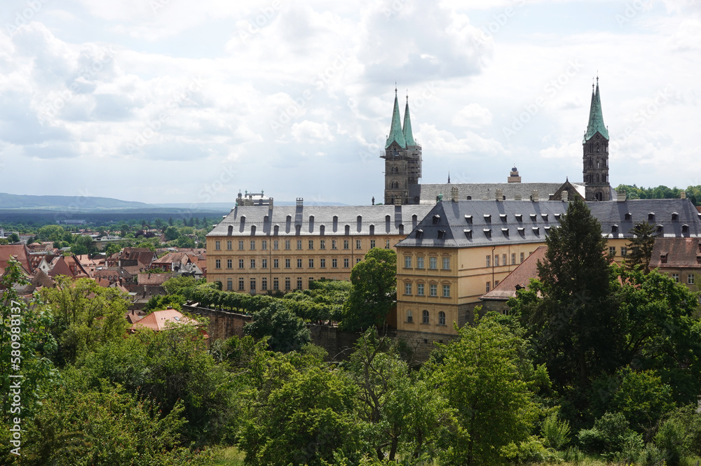The Cathedral and the New Palace in Bamberg, Germany	
