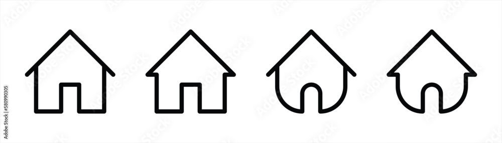 house icon set simple. home icon symbol sign collections line style, vector illustration
house icon set simple. home icon symbol sign collections line style, vector illustration