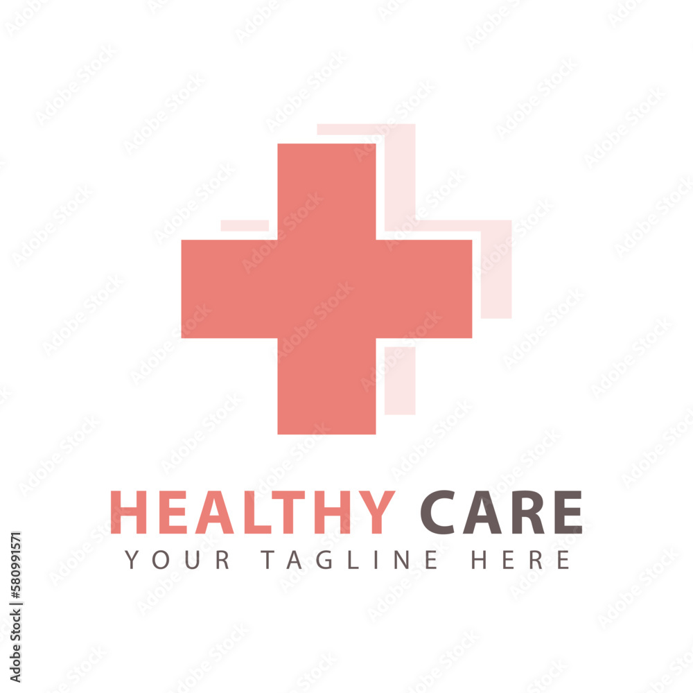 Fototapeta premium Health Care Logo Design Template. Vector Illustration.