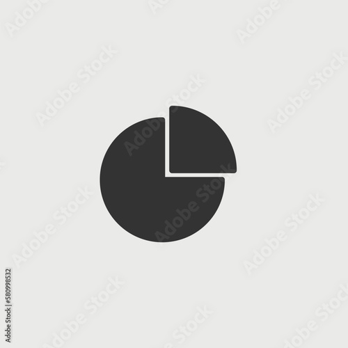 pie chart vector icon illustration