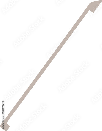 Bow for cello playing flat illustration