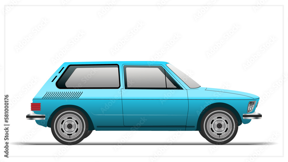 1970s Side Brazilian Compact Hatchback