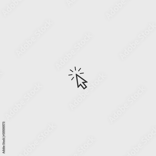 pointer vector icon illustration