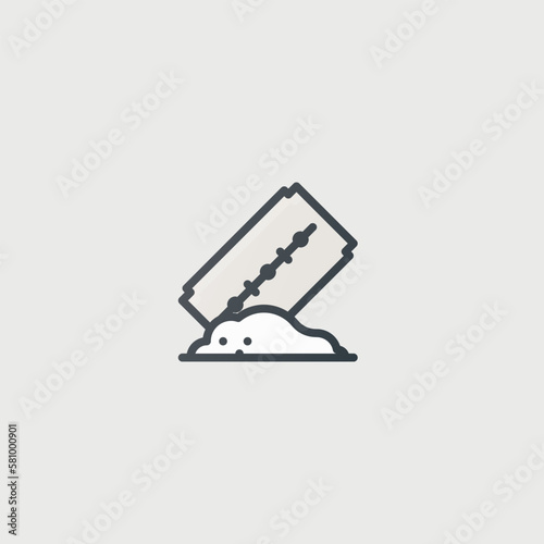 cocaine vector icon illustration
