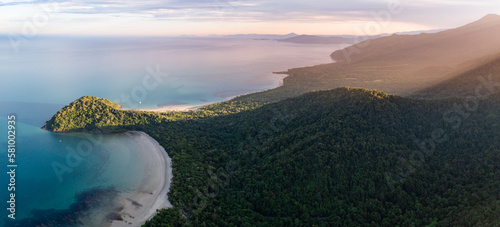 Sunset over Cape Tribulation in the Daintree National Park photo