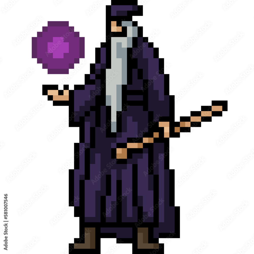 pixel art dark wizard magic pixel art dark wizard magic