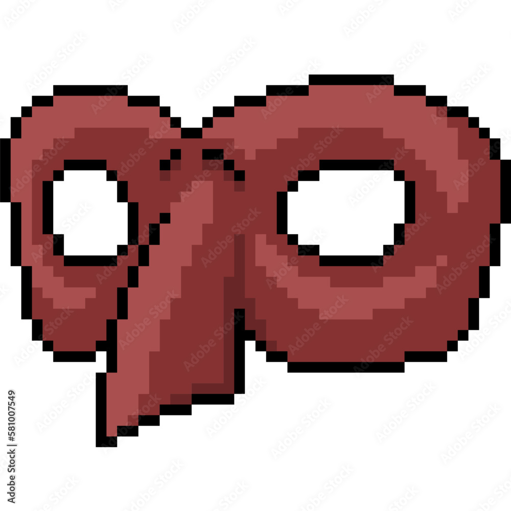 Fototapeta premium pixel art mystery weird mask