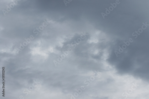 Sky view of the clouds before rain in a spring day