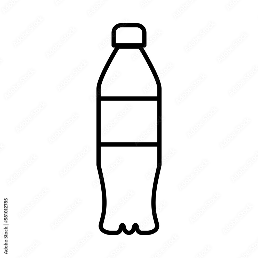 PET bottle. Drink bottle. Vector. PET bottle. Drink bottle. Vector.