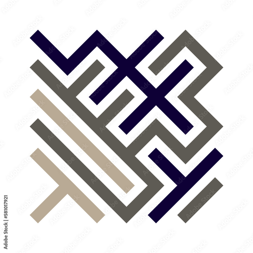 Obraz premium Asemic Glyph writing hieroglyph imitation abstract illustration