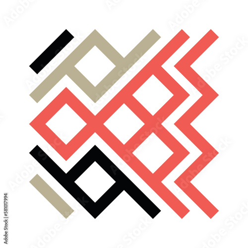 Asemic Glyph writing hieroglyph imitation abstract illustration