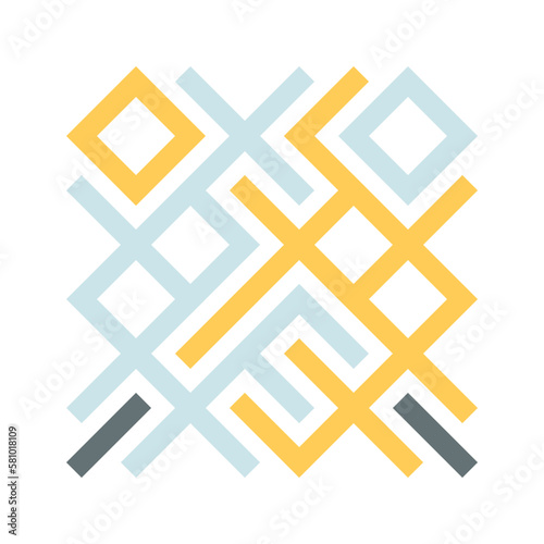 Asemic Glyph writing hieroglyph imitation abstract illustration