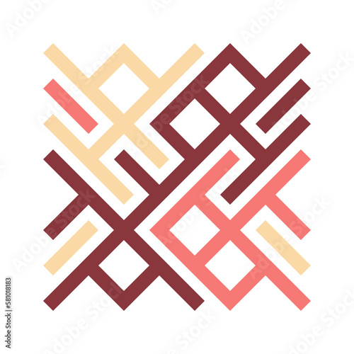 Asemic Glyph writing hieroglyph imitation abstract illustration