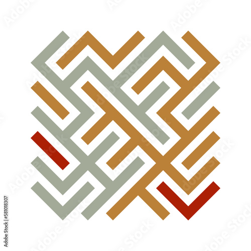 Asemic Glyph writing hieroglyph imitation abstract illustration