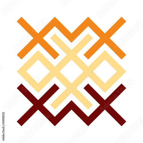 Asemic Glyph writing hieroglyph imitation abstract illustration
