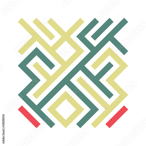 Asemic Glyph writing hieroglyph imitation abstract illustration
