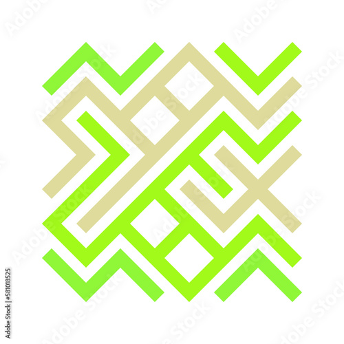 Asemic Glyph writing hieroglyph imitation abstract illustration