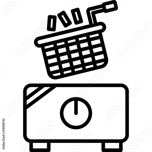 Electric Fryer Icon