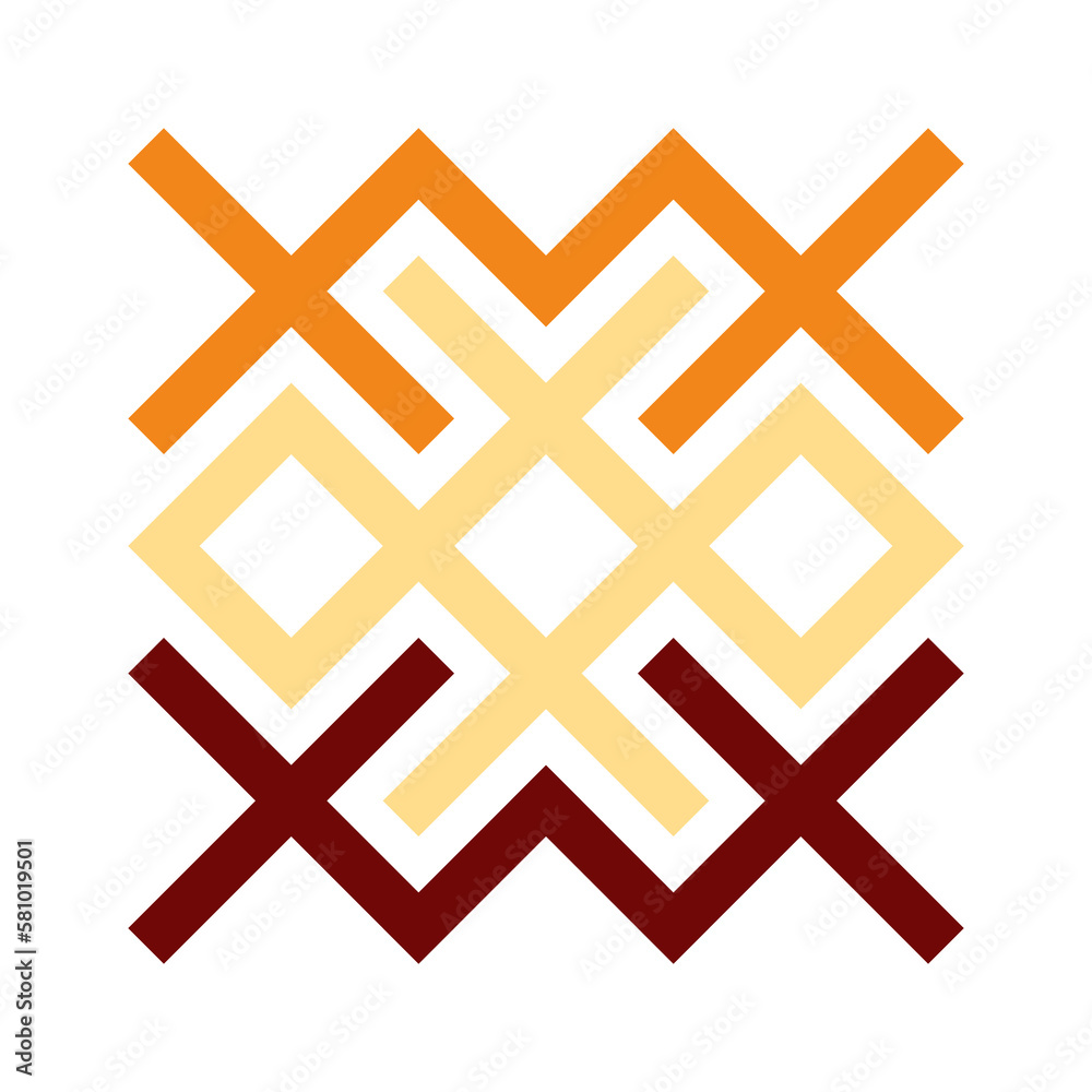 Fototapeta premium Asemic Glyph writing hieroglyph imitation abstract illustration