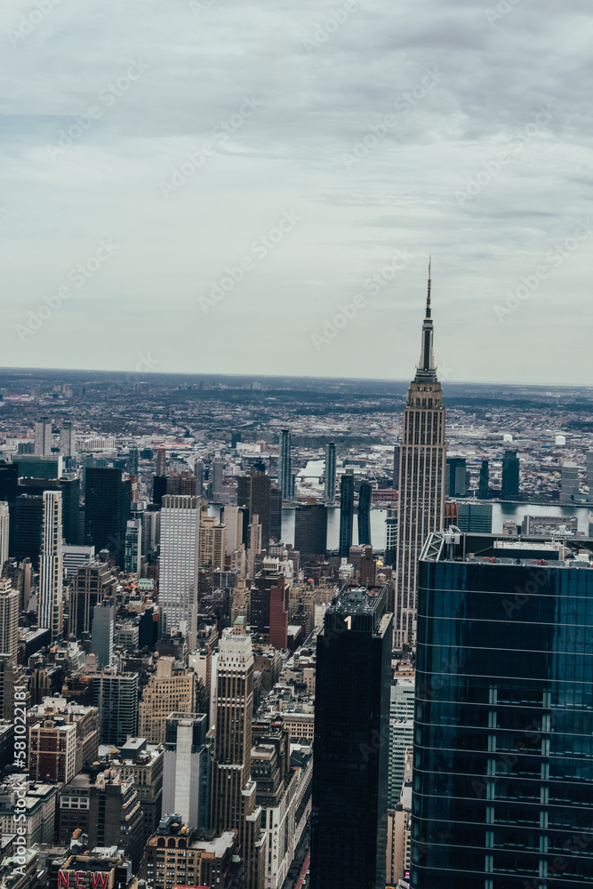 Foto de los rascacielos de Manhattan, Nueva York, Estados Unidos.