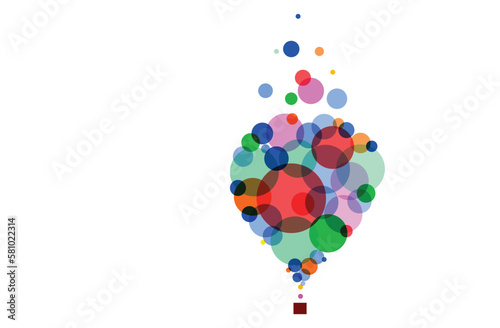 grafica, mongolfiera, concetto di viaggio, libertà