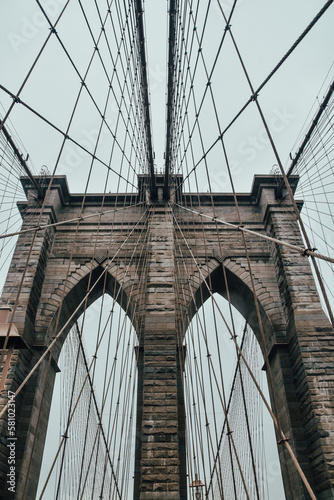 Foto del Puente de Brooklyn en Nueva York, Estados Unidos.