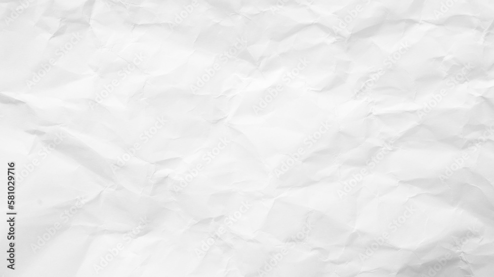 White Paper Texture background. Crumpled white paper abstract shape background with space paper recycle for text