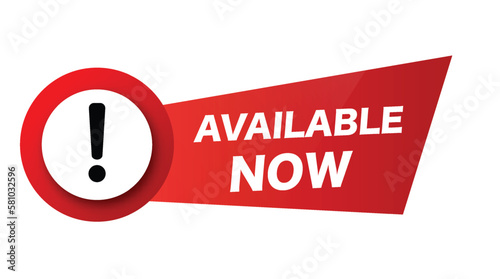 Red banner available now. Special marketing business proposal