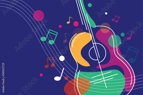 musica, strumenti musicali, stilizzati,	