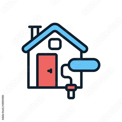 Renovation icon in vector. Illustration