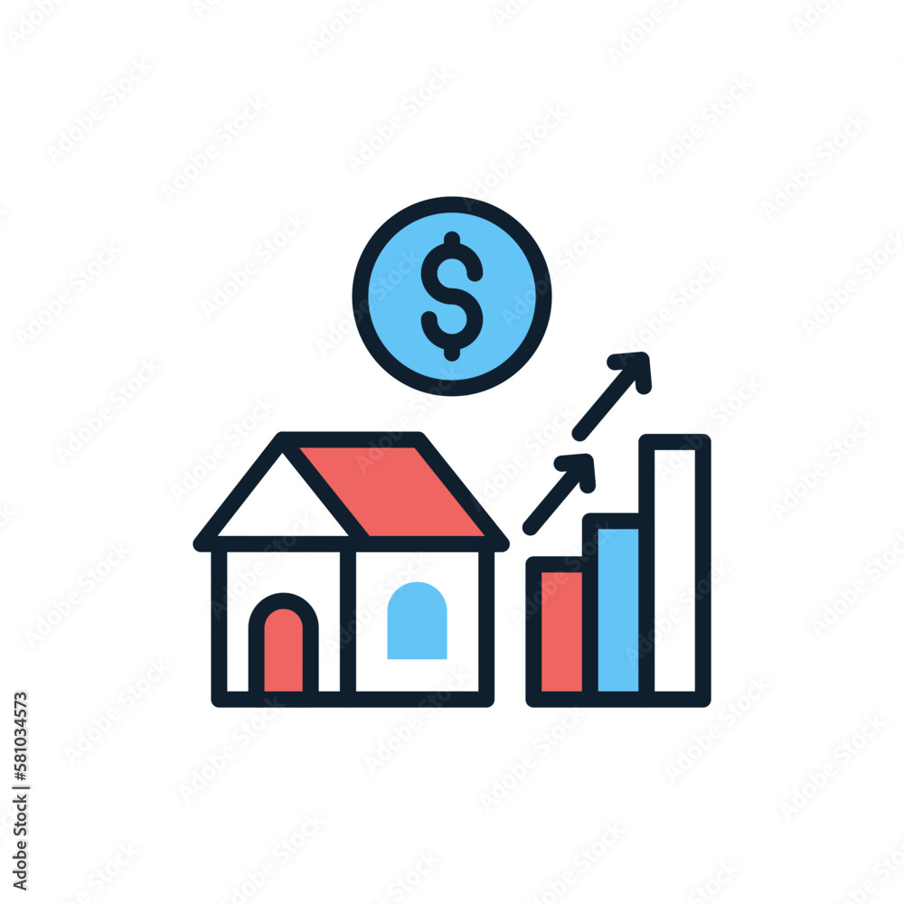 Profit icon in vector. Illustration