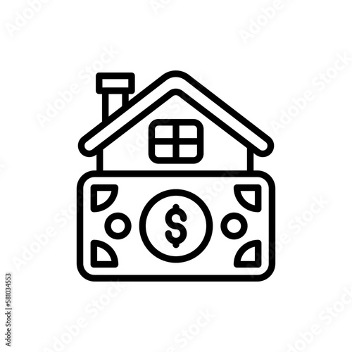 Housing Payment icon in vector. Illustration