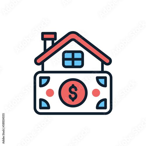 Housing Payment icon in vector. Illustration