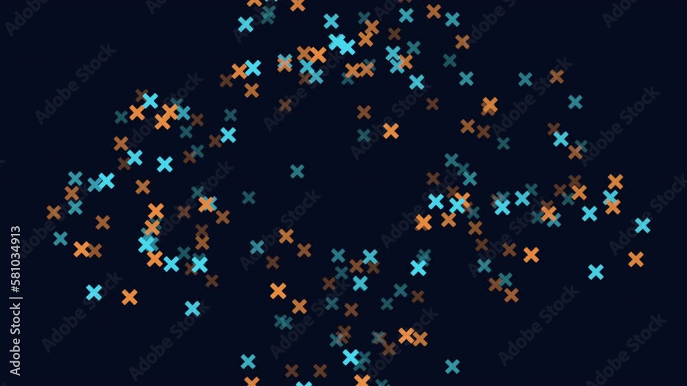 Flying colorful confetti on black space, motion abstract corporate, holiday and futuristic style background Flying colorful confetti on black space, motion abstract corporate, holiday and futuristic style background