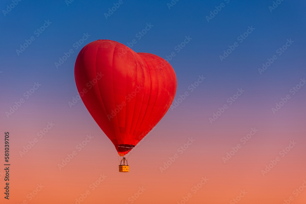 Postcard mockup with copys pace for 14 february day with a balloon in the shape of a red heart. Postcard mockup with copys pace for 14 february day with a balloon in the shape of a red heart.