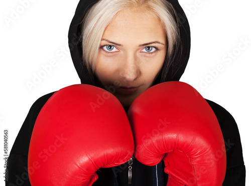 Portrait of a Female Boxer