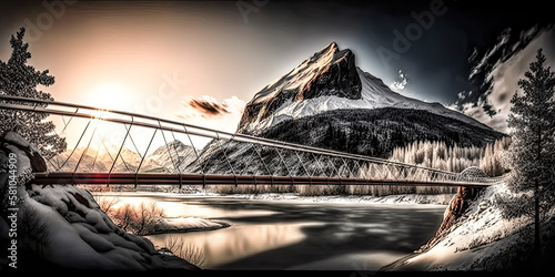 A Stunning bridge running route has been created by generative AI, providing a breathtaking adventure for all - generative ai.