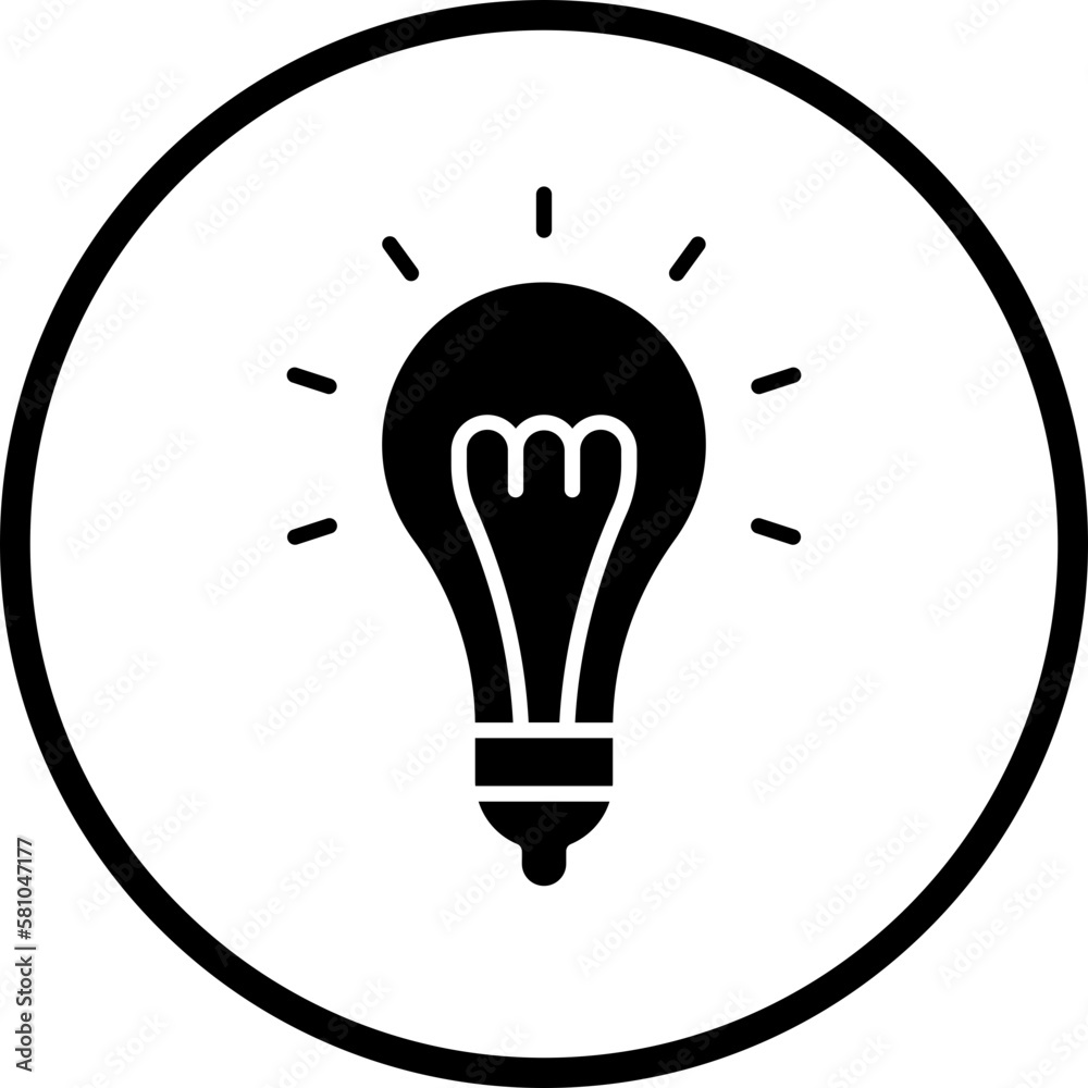 Vector Design Bulb Icon Style Vector Design Bulb Icon Style