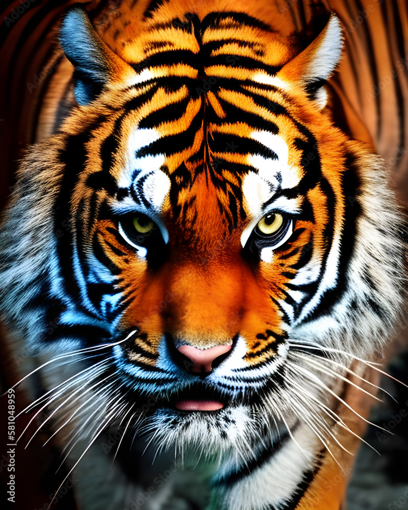 Tiger,  Illustration by Generative Ai