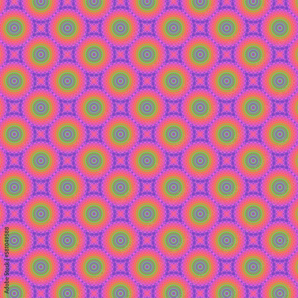 bright seamless pattern with circles