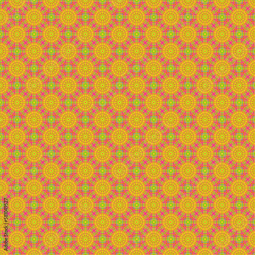 seamless retro pattern with flowers