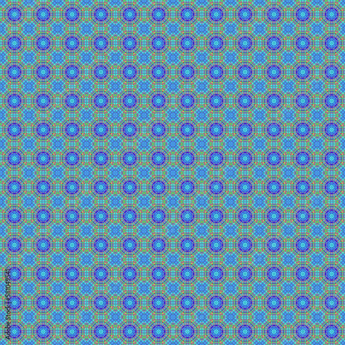 seamless pattern with circles in blue colors