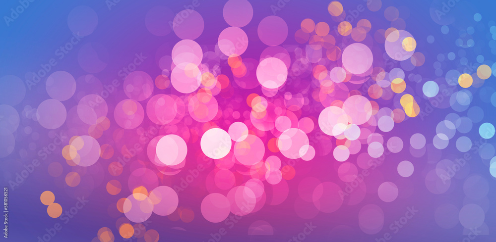 Abstract bokeh background blue Pink and Blue