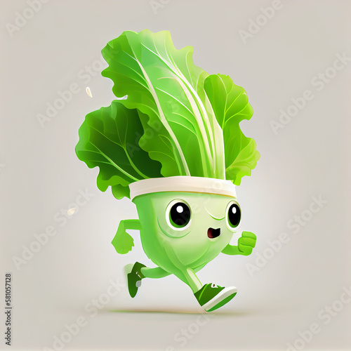 Celery athlete went out for a morning run to be in good physical shape. AI.